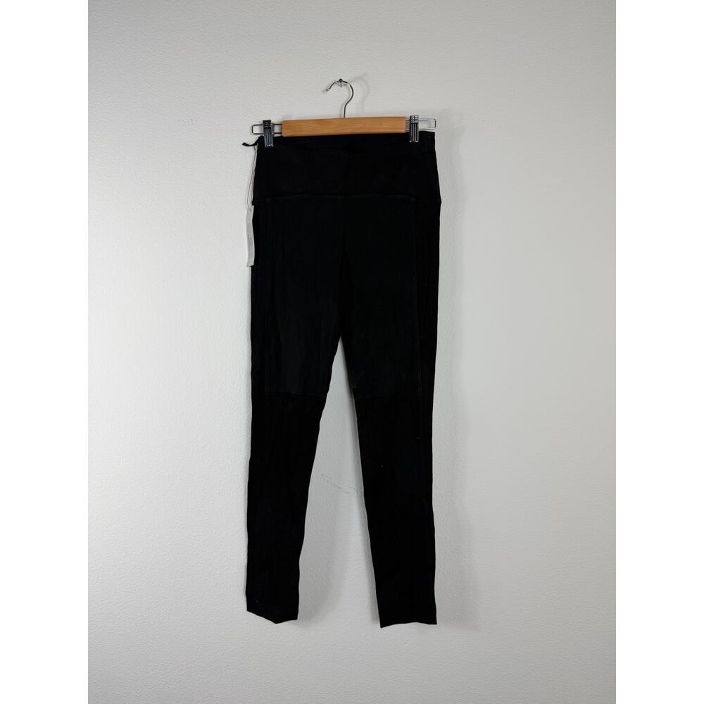 Getting back to square one suede leather black leggings - Picture 3 of 5
